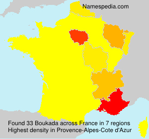 Surname Boukada in France Surname Boukada in France