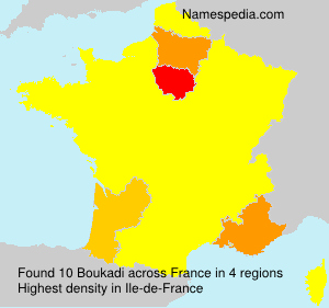 Surname Boukadi in France Surname Boukadi in France