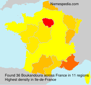 Surname Boukandoura in France Surname Boukandoura in France