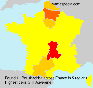 Surname Boukhachba in France