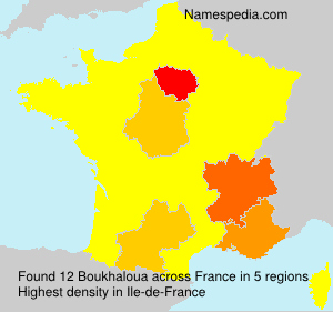 Surname Boukhaloua in France Surname Boukhaloua in France