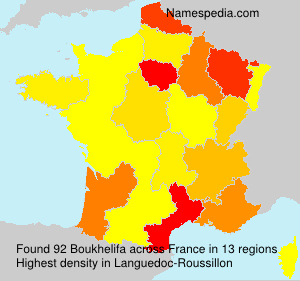 Surname Boukhelifa in France Surname Boukhelifa in France