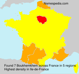 Surname Boukhemkhem in France Surname Boukhemkhem in France