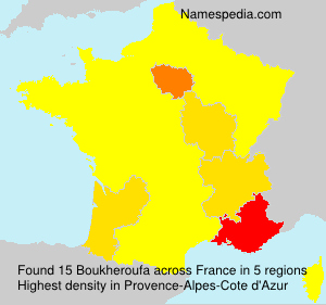 Surname Boukheroufa in France Surname Boukheroufa in France