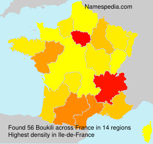 Surname Boukili in France Surname Boukili in France