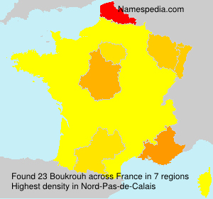 Surname Boukrouh in France Surname Boukrouh in France