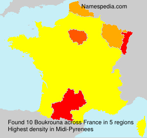 Surname Boukrouna in France Surname Boukrouna in France