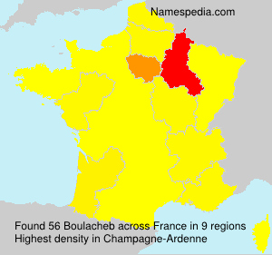 Surname Boulacheb in France Surname Boulacheb in France