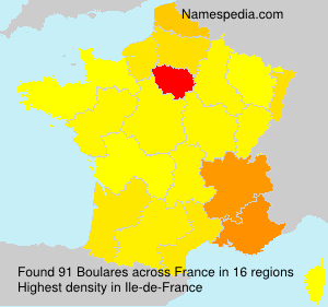 Surname Boulares in France Surname Boulares in France