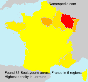 Surname Boulayoune in France Surname Boulayoune in France