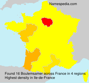 Surname Boulemsamer in France Surname Boulemsamer in France