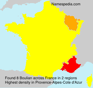 Surname Boulian in France Surname Boulian in France