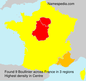 Surname Boullinier in France Surname Boullinier in France