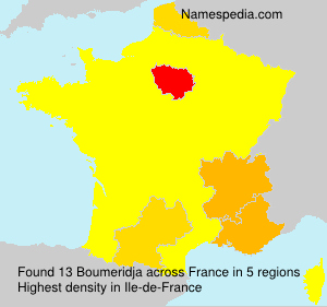 Surname Boumeridja in France Surname Boumeridja in France
