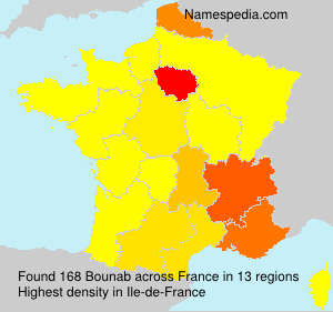 Surname Bounab in France Surname Bounab in France