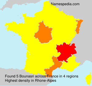 Surname Bounasri in France Surname Bounasri in France