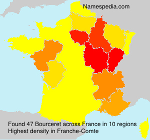 Surname Bourceret in France Surname Bourceret in France