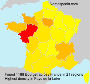 Surname Bourget in France Surname Bourget in France