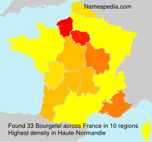 Surname Bourgetel in France Surname Bourgetel in France