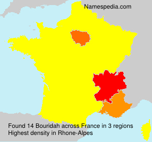 Surname Bouridah in France Surname Bouridah in France