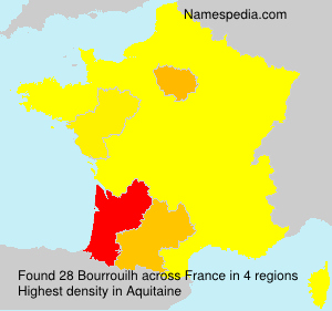Surname Bourrouilh in France Surname Bourrouilh in France