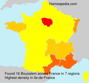 Surname Bousalem in France Surname Bousalem in France
