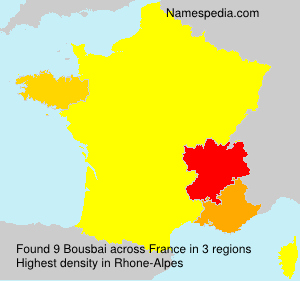 Surname Bousbai in France Surname Bousbai in France