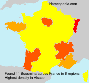 Surname Bousmina in France Surname Bousmina in France