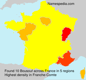 Surname Bousouf in France Surname Bousouf in France