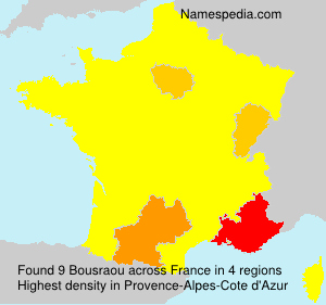 Surname Bousraou in France Surname Bousraou in France