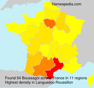 Surname Boussagol in France Surname Boussagol in France