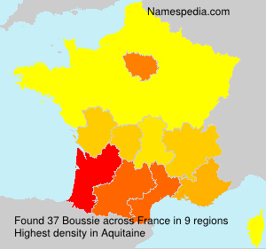 Surname Boussie in France