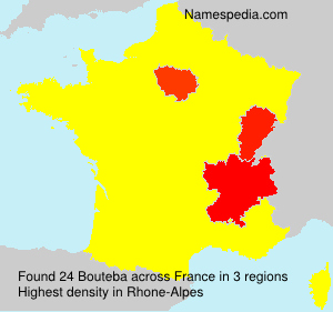 Surname Bouteba in France Surname Bouteba in France