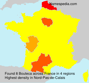 Surname Bouteca in France Surname Bouteca in France
