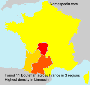Surname Bouteffah in France Surname Bouteffah in France