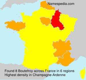 Surname Boutefroy in France Surname Boutefroy in France