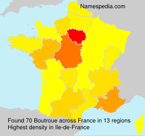 Surname Boutroue in France Surname Boutroue in France