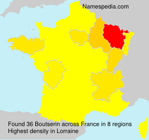 Surname Boutserin in France