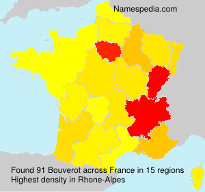 Surname Bouverot in France Surname Bouverot in France