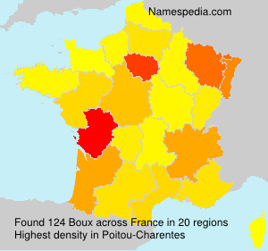 Surname Boux in France Surname Boux in France