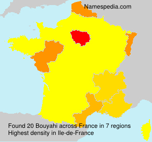 Surname Bouyahi in France Surname Bouyahi in France