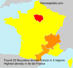 Surname Bouzebra in France Surname Bouzebra in France