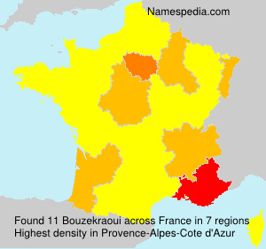 Surname Bouzekraoui in France Surname Bouzekraoui in France