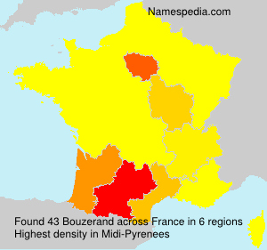 Surname Bouzerand in France Surname Bouzerand in France