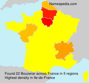 Surname Bouzerar in France Surname Bouzerar in France