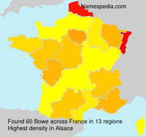 Surname Bowe in France Surname Bowe in France