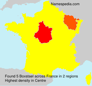Surname Boxstael in France Surname Boxstael in France
