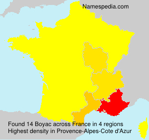 Surname Boyac in France