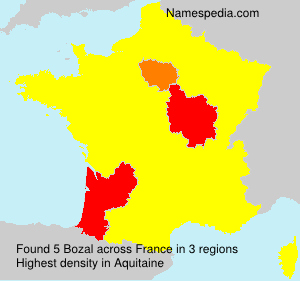 Surname Bozal in France Surname Bozal in France