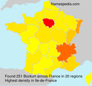 Surname Bozkurt in France Surname Bozkurt in France